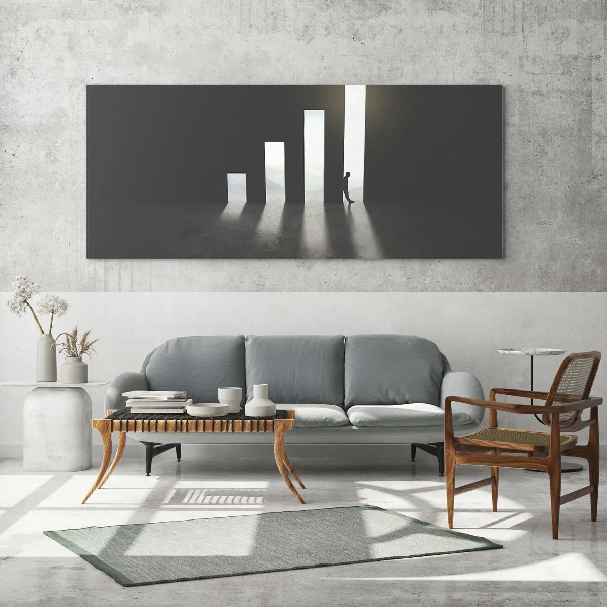 Glass picture - Success - Impression - 140x50 cm