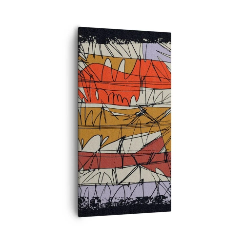 Canvas picture - Spontaneous Composition - 55x100 cm