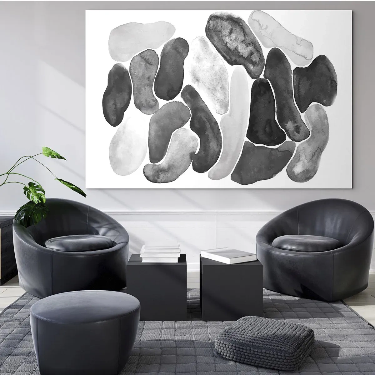 Glass picture - Stone Abstract - 120x80 cm