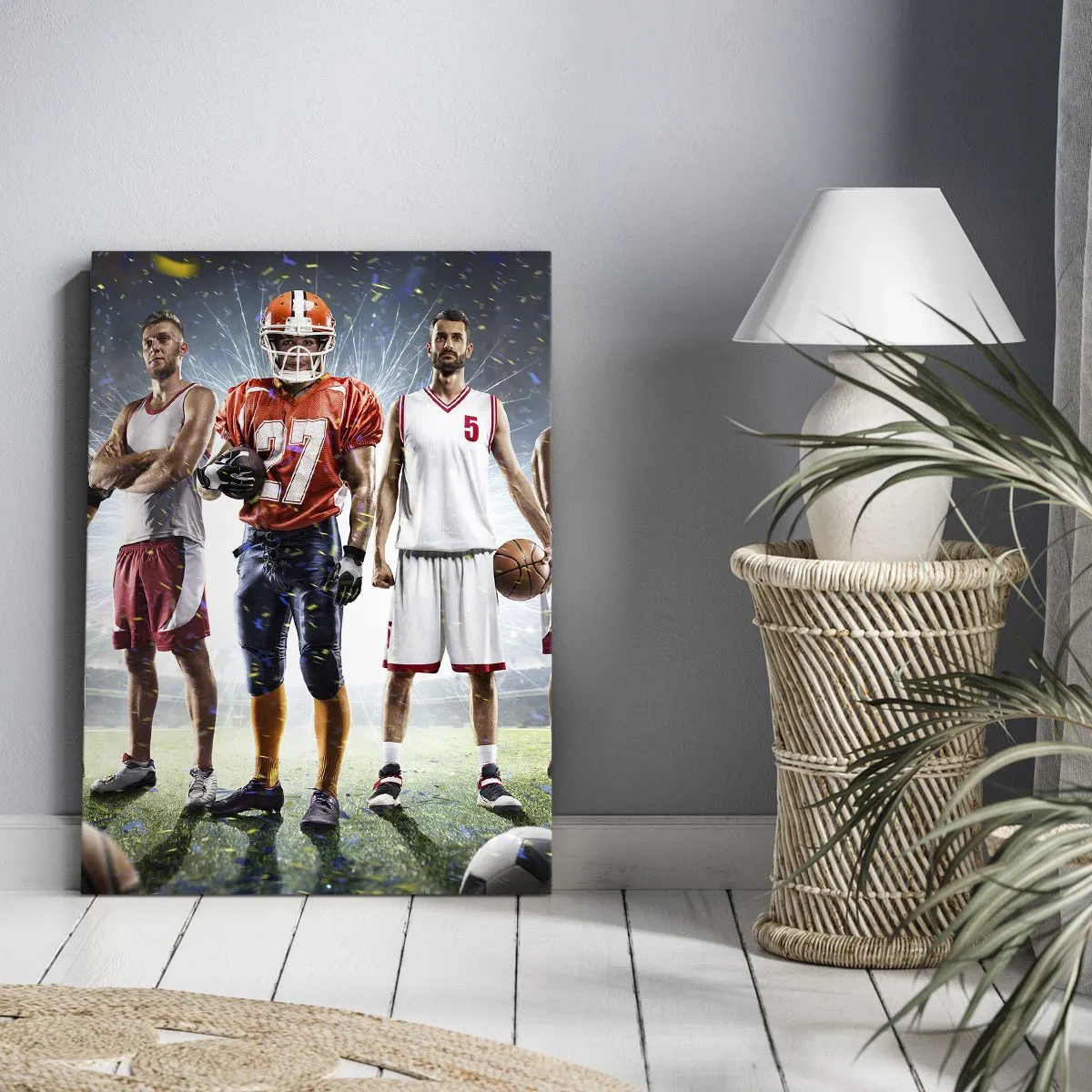 Canvas picture - Gladiators of the Pitch - 70x100 cm
