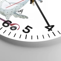 Clock face with numbers