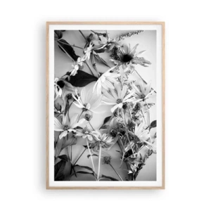 Poster in light oak frame - No-Bouquet of Flowers - 70x100 cm