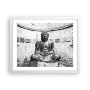 Poster in white frmae - At the Source of Peace - 50x40 cm
