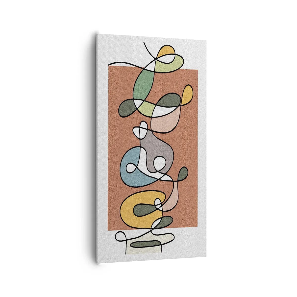 Canvas picture - Abstract: Colourful Dance - 65x120 cm