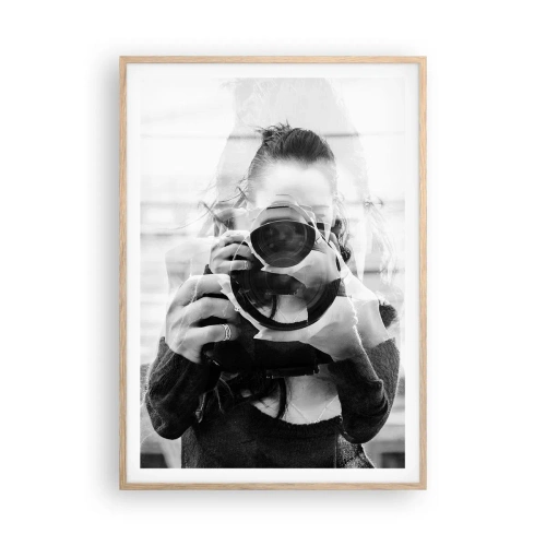 Poster in light oak frame - Creator and the Creation - 70x100 cm