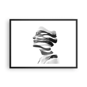 Poster in black frame - Surrealistic Portrait - 70x50 cm