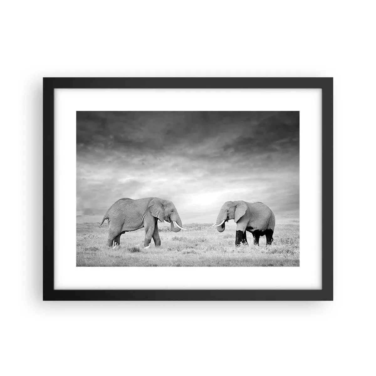 Poster in black frame - Grey Is Beautiful - 40x30 cm