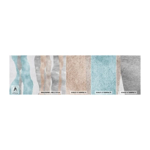 Photo Wallpaper Sample Standard Eco - Study of Continuity - Pastel, Minimalistic, Lines - 100x30 cm
