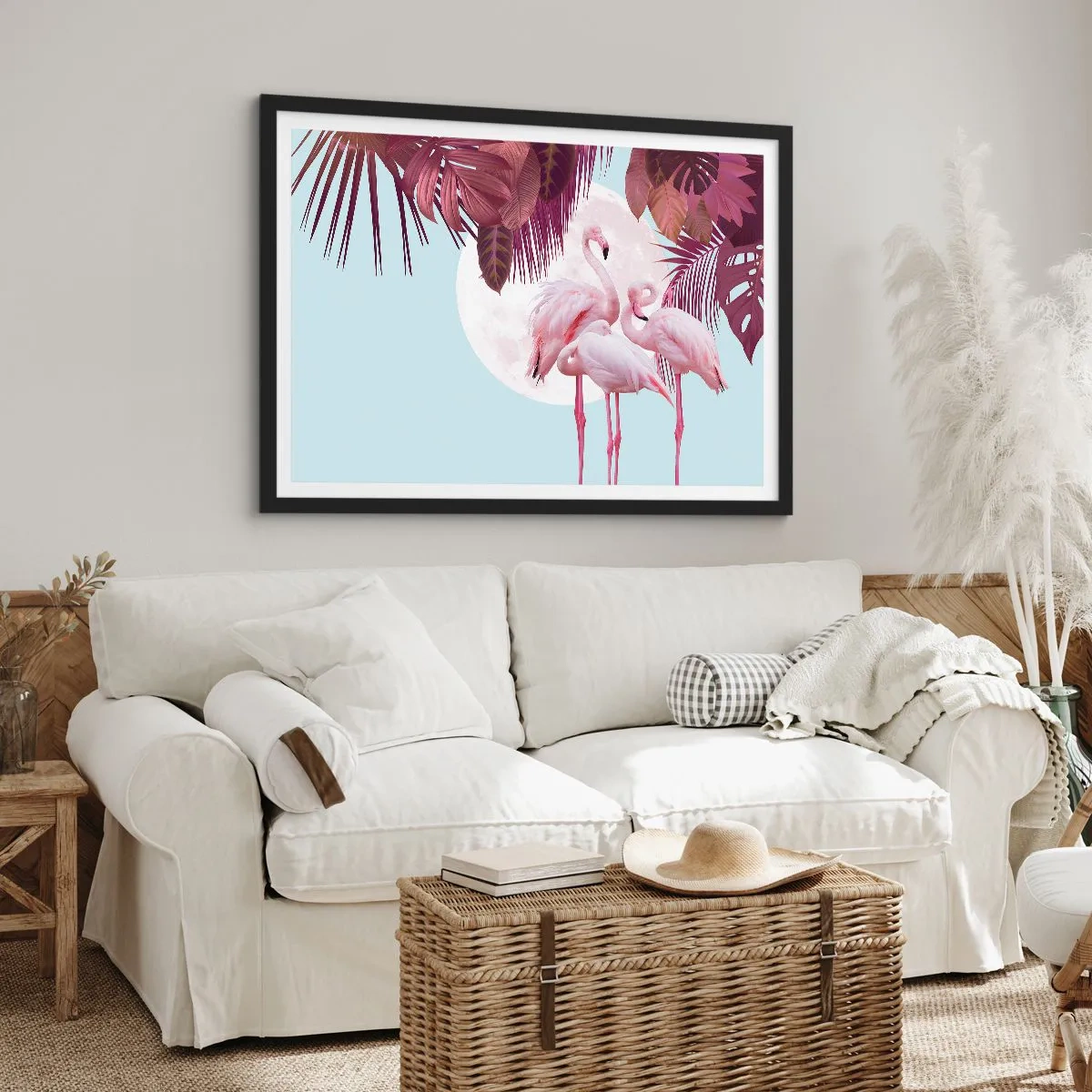 Poster in black frame - Three Bird Graces - 100x70 cm