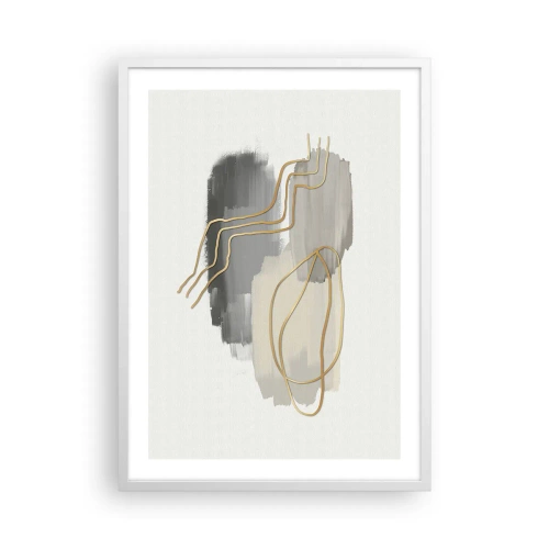 Poster in white frmae - Persistance and Movement - 50x70 cm