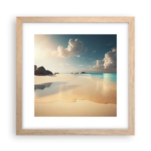 Poster in light oak frame - Dream Day - 30x30 cm