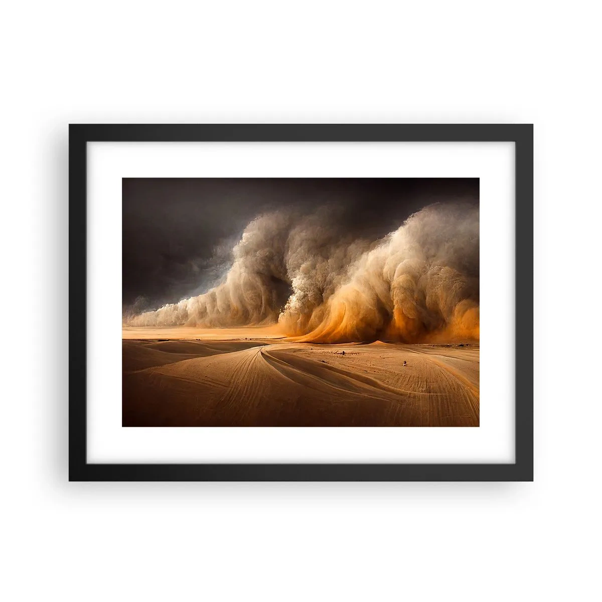 Poster in black frame - Rage of the Desert - 40x30 cm