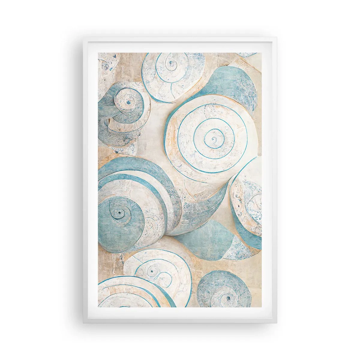 Poster in white frmae - What Does a Shell Hide? - 61x91 cm