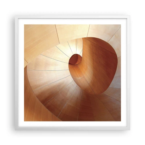 Poster in white frmae - Architectural Serpentine - 60x60 cm