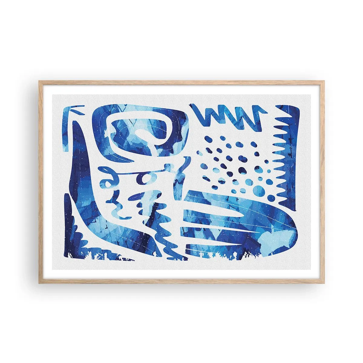 Poster in light oak frame - Return to the Roots - 100x70 cm