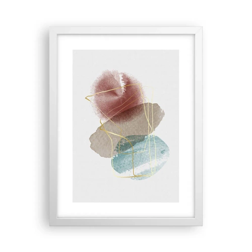 Poster in white frmae - Beads of Space - 30x40 cm