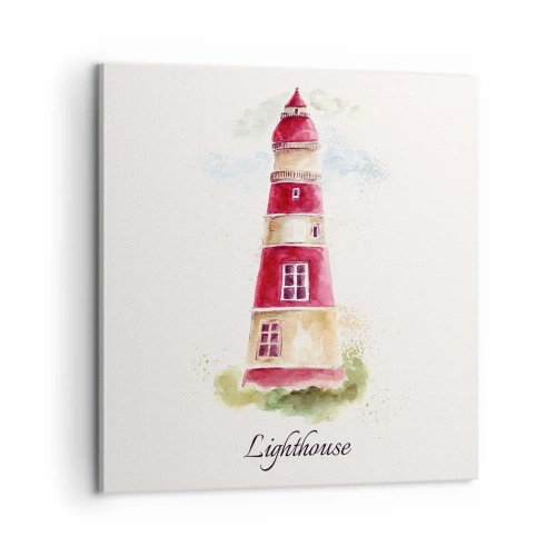 Canvas picture - Around It the Weather Is Always Nice - 60x60 cm