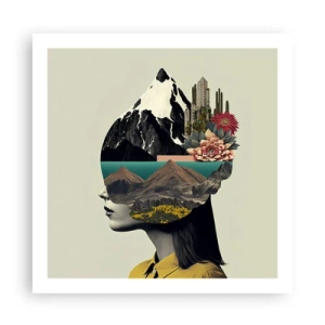 Poster - Woman - Always a Mystery - 60x60 cm