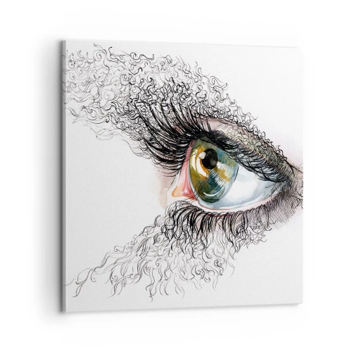 Canvas picture - Look straight into the Soul - 60x60 cm