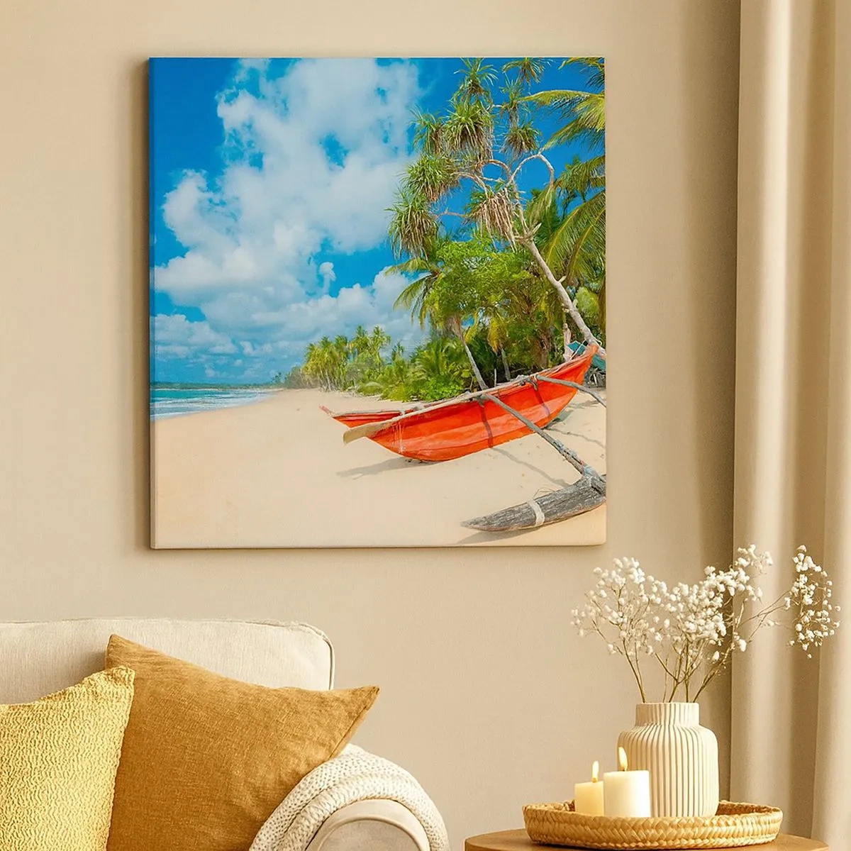 Canvas picture - Charm of the Tropics - 30x30 cm