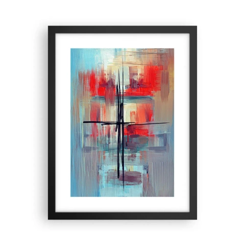 Poster in black frame - Landscape in a foreign Dimension - 30x40 cm