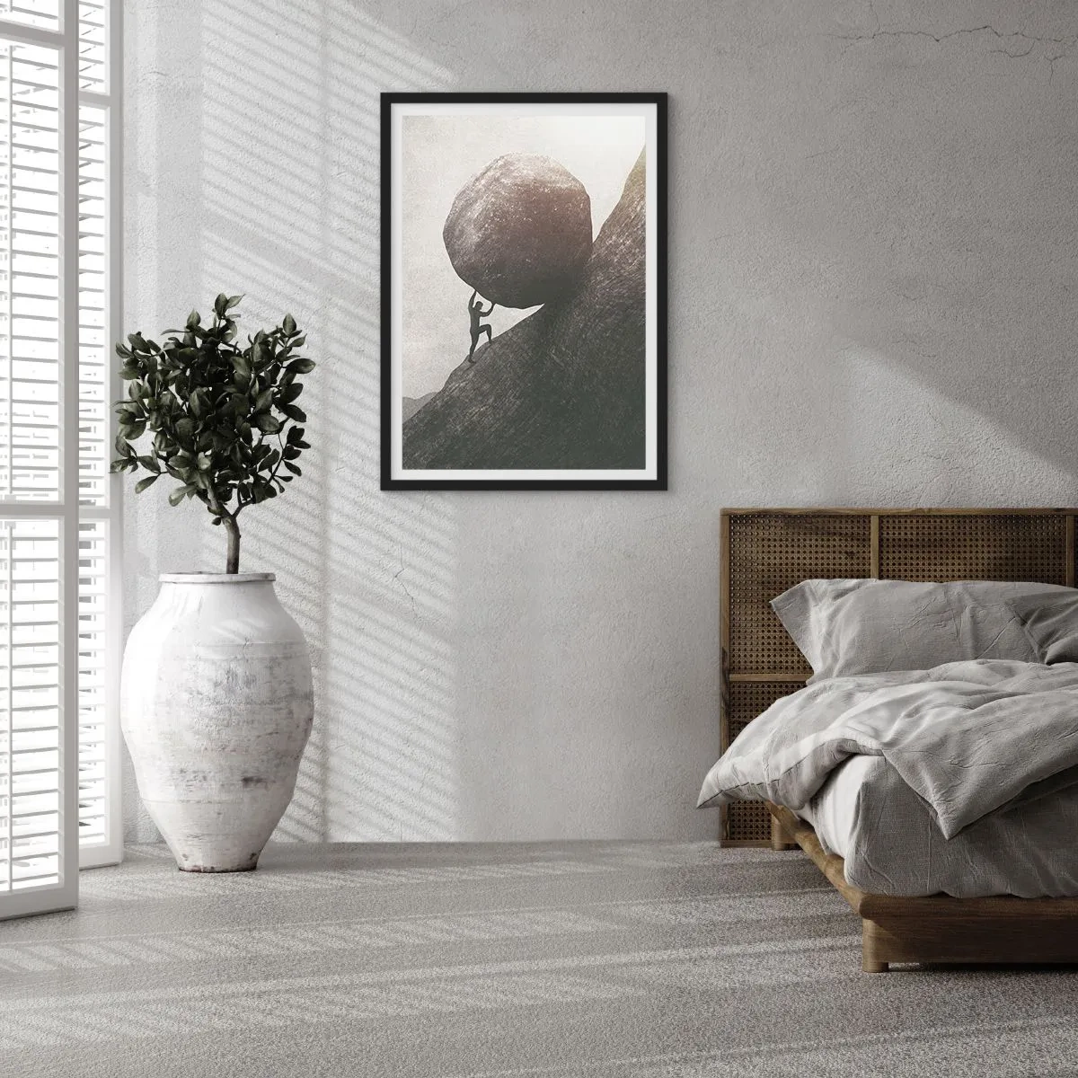 Poster in black frame - I Believe against Hope - 40x50 cm