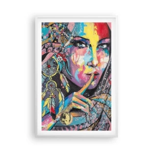 Poster in white frmae - Don't Talk Until You Understand - 61x91 cm