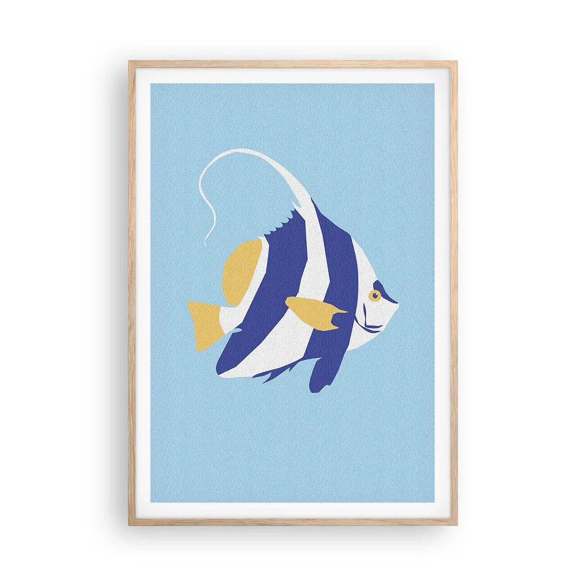 Poster in light oak frame - Miss of Tropical Waters - 70x100 cm