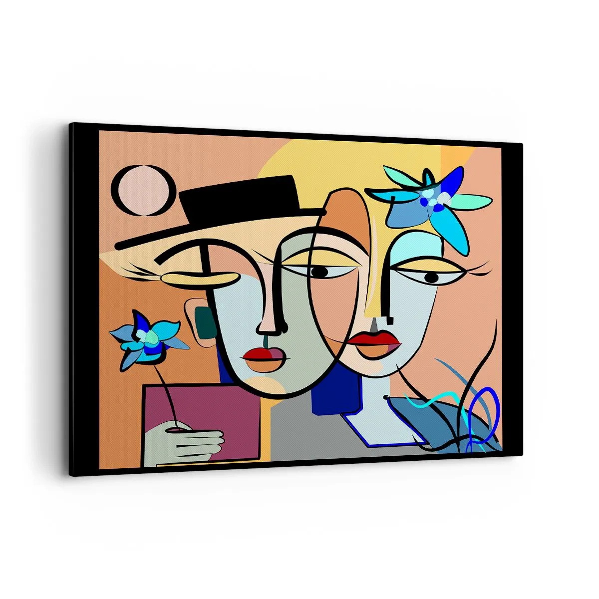 Canvas picture - Rendez-vous Picasso Style - 100x70 cm