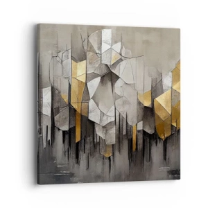 Canvas picture - Composition of Ice and Light - 40x40 cm