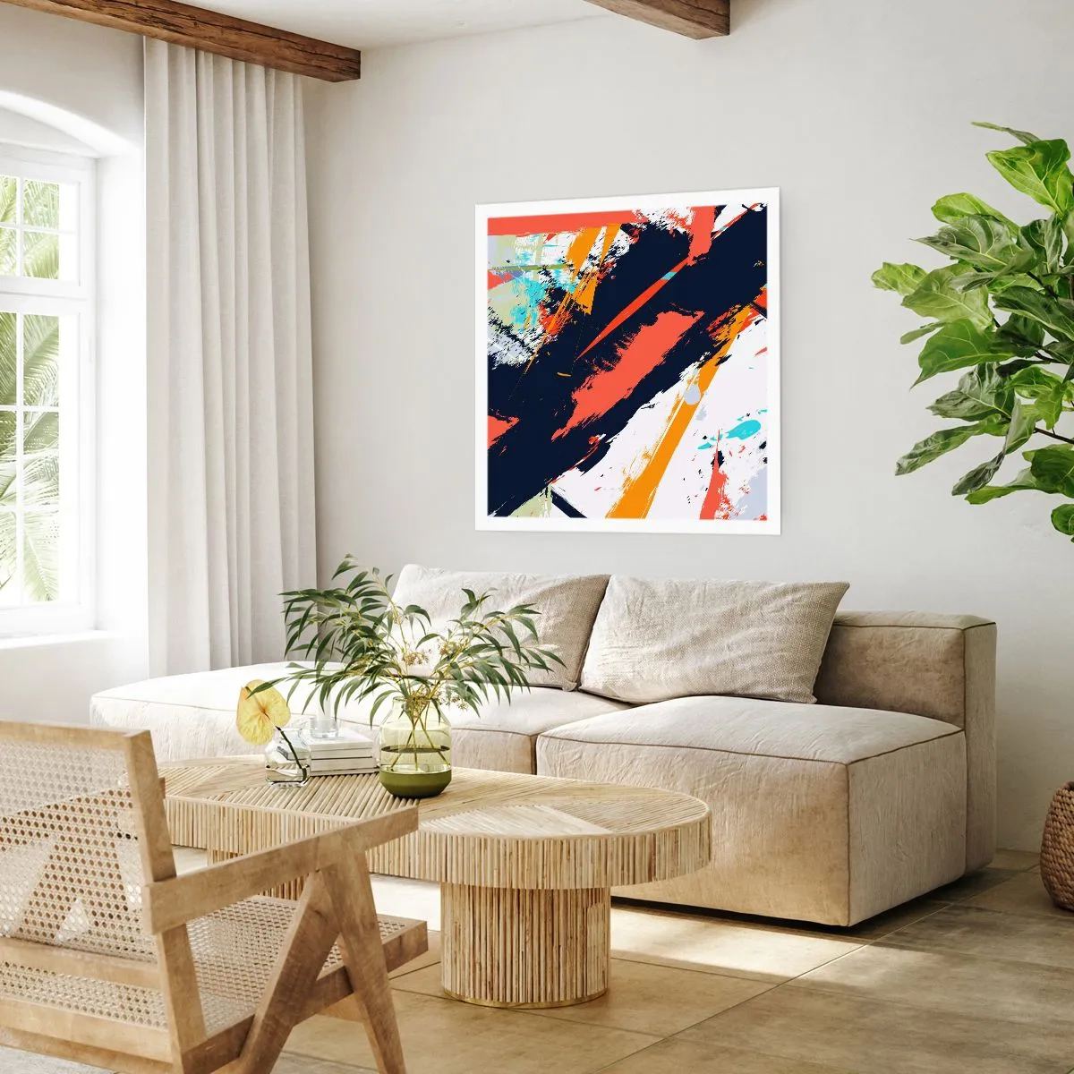 Poster - Dynamic Composition - 40x40 cm