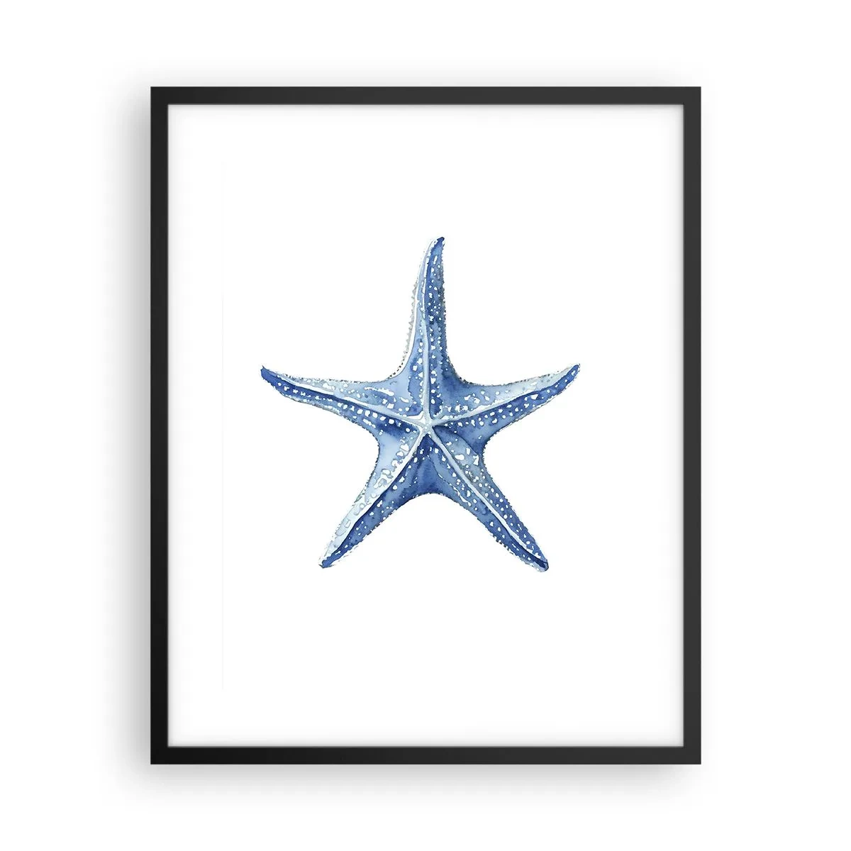 Poster in black frame - Sea Star - 40x50 cm