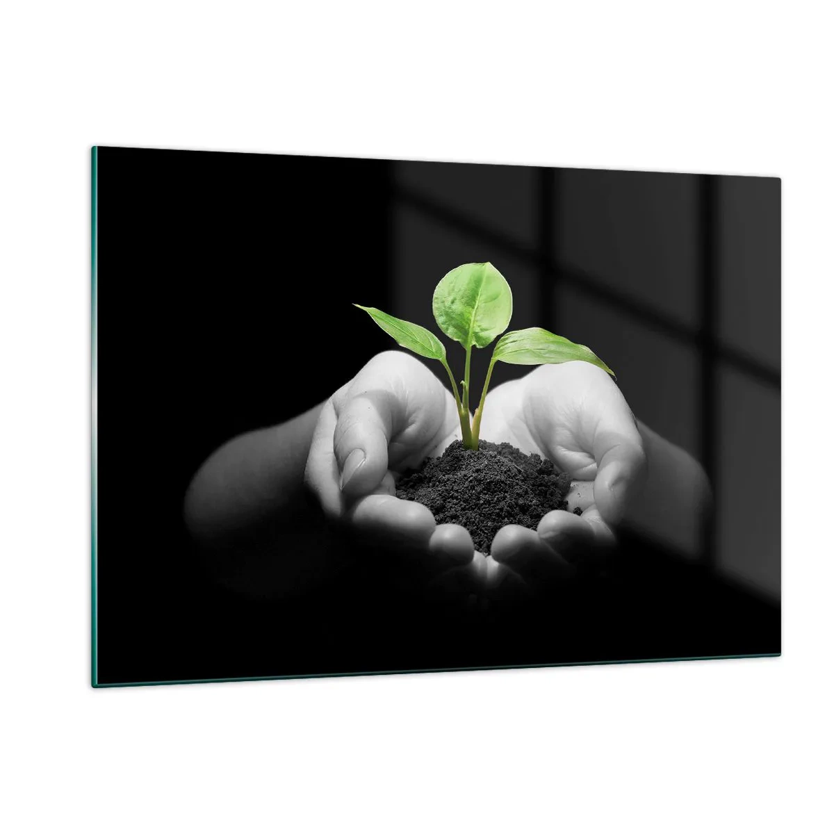 Glass picture - I Love Nature, I Protect It - 120x80 cm