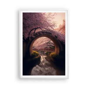 Poster in white frmae - Japanese Spring - 70x100 cm