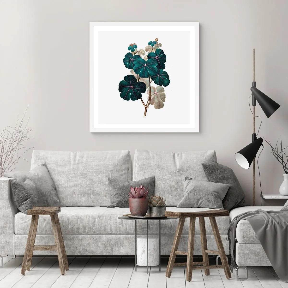 Poster in white frmae - From the Old Herbarium - 30x30 cm