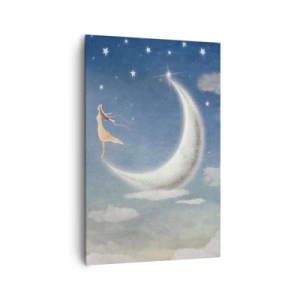 Canvas picture - Blue Suitor - 80x120 cm
