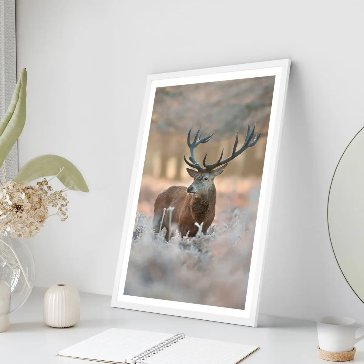 Poster in white frmae - Chilly Morning - 30x40 cm