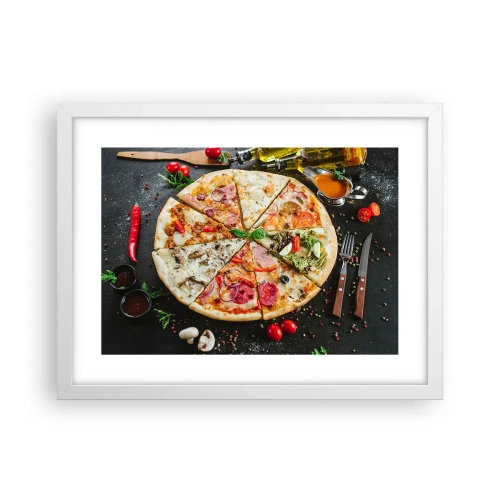 Poster in white frmae - Range of Flavours - 40x30 cm