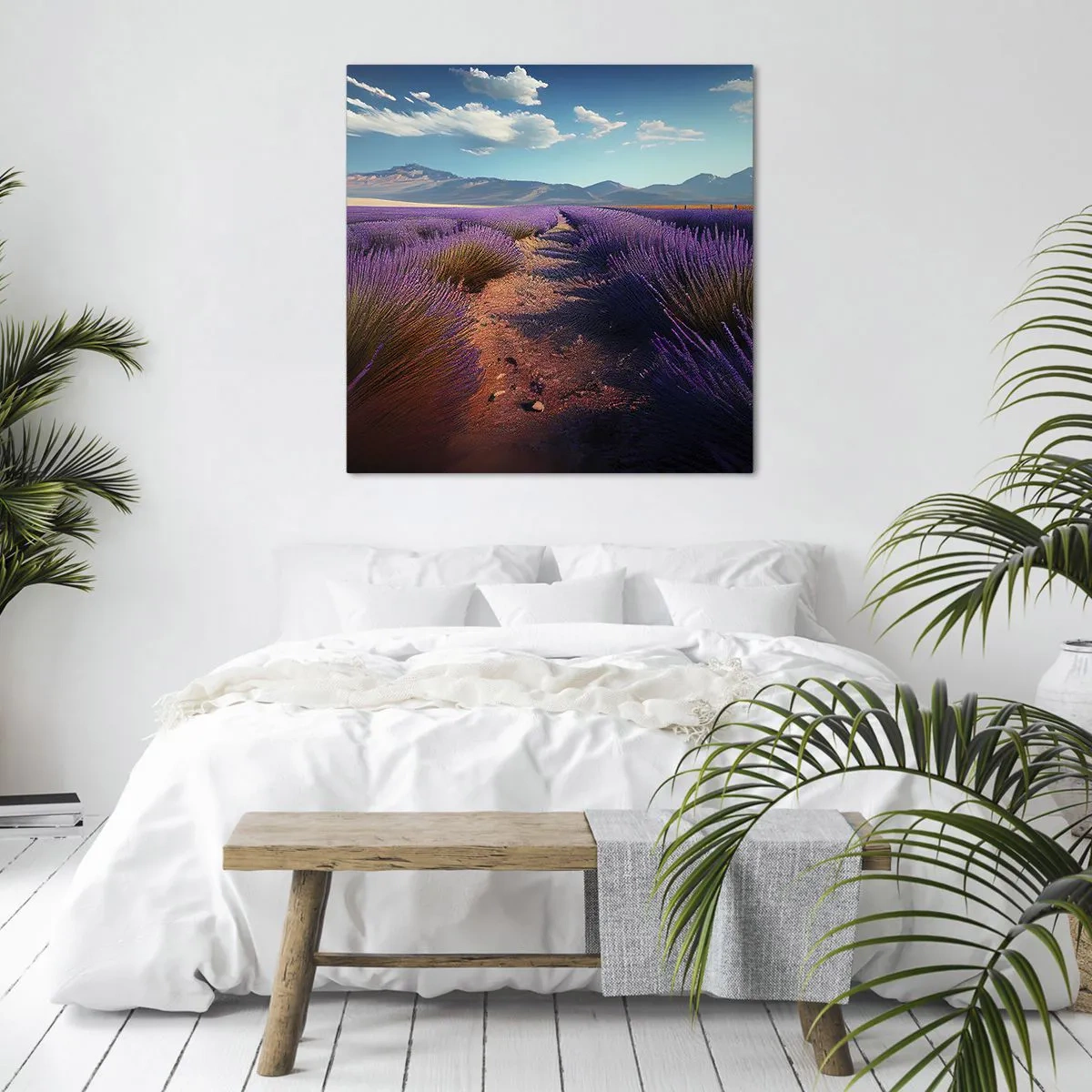 Canvas picture - Fragrant Fields - 60x60 cm