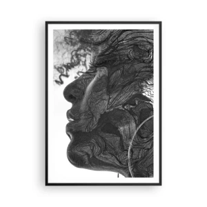 Poster in black frame - Wrapped up in Dreams - 70x100 cm