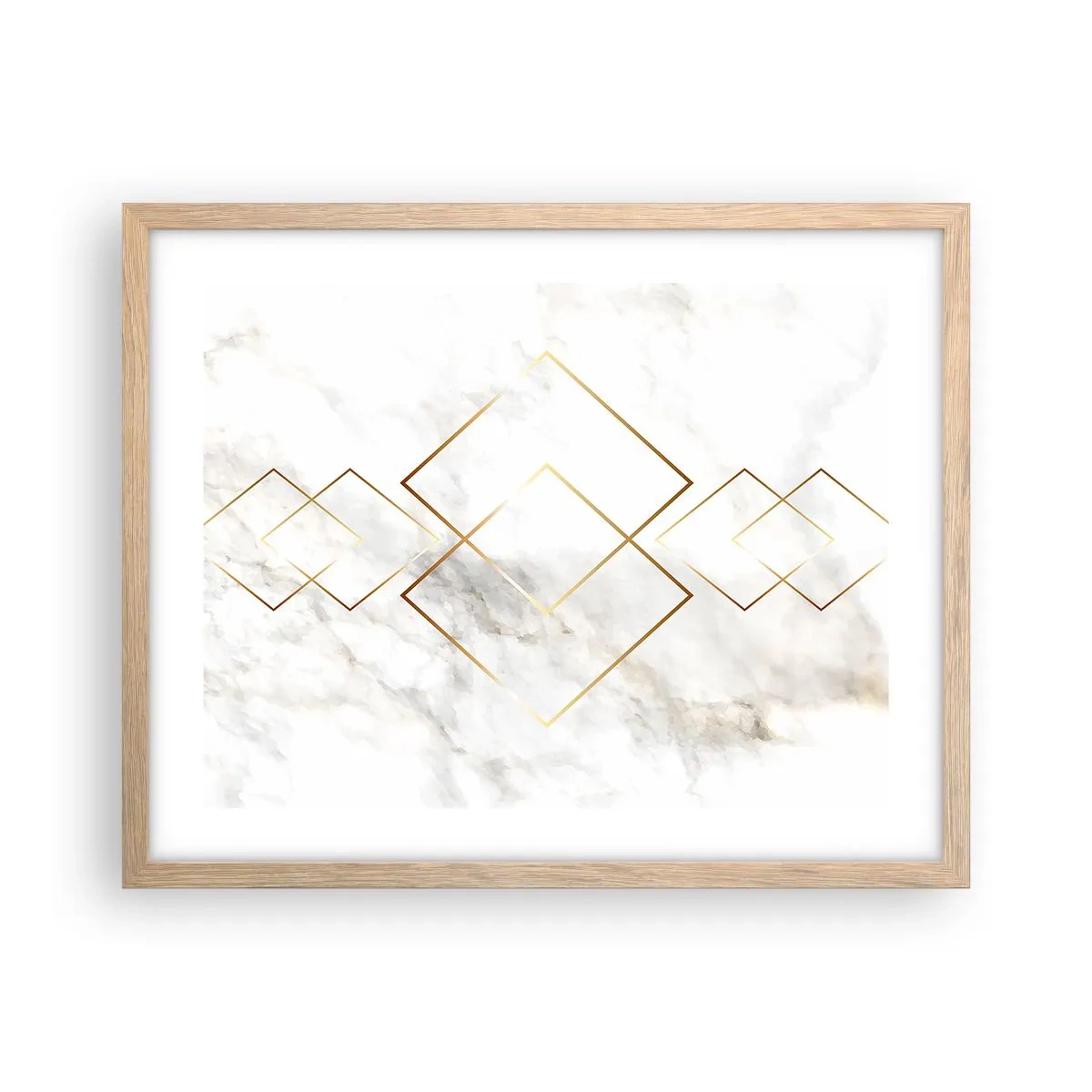 Poster in light oak frame - View over Infinity - 50x40 cm