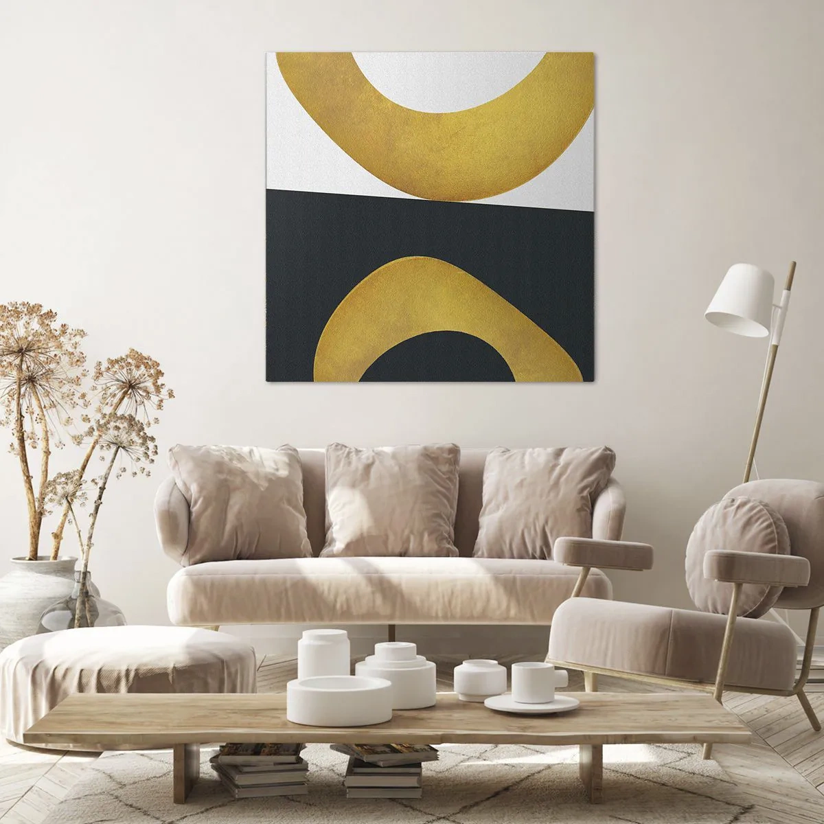 Canvas picture - First Of All: Gold - 60x60 cm