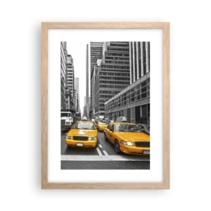 Poster in light oak frame - We Paint the City - 30x40 cm
