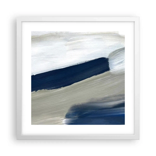 Poster in white frmae - Encounter with White - 40x40 cm