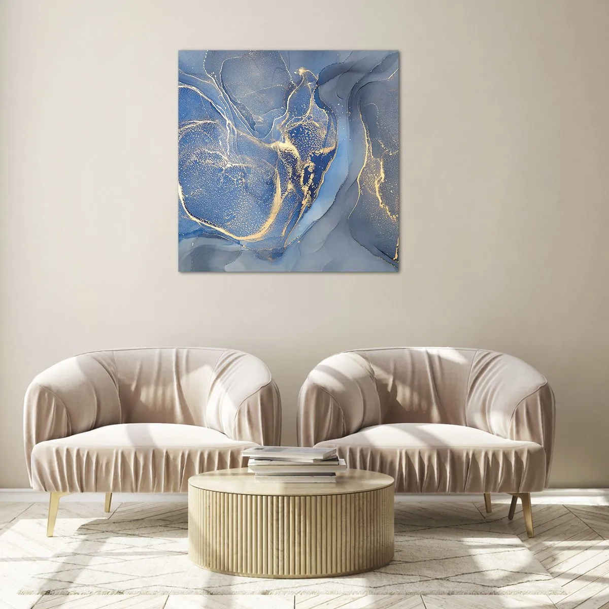 Glass picture - Gold Dust - 60x60 cm