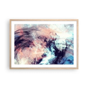 Poster in light oak frame - Feel the Wind - 70x50 cm