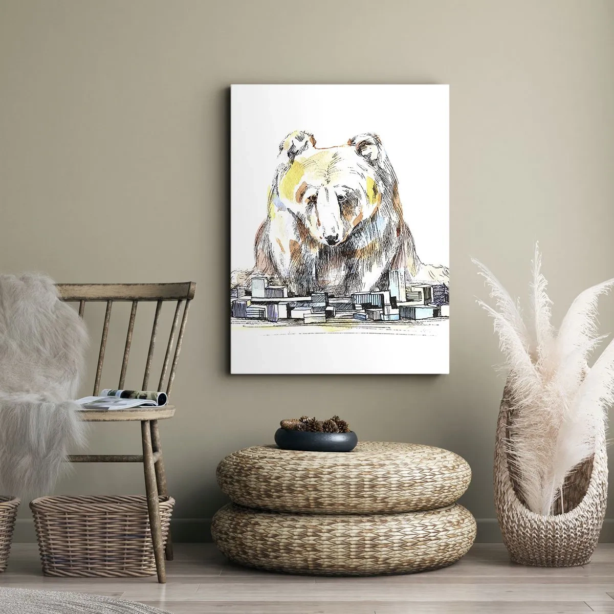 Canvas picture - How Can You Live like That? - 55x100 cm