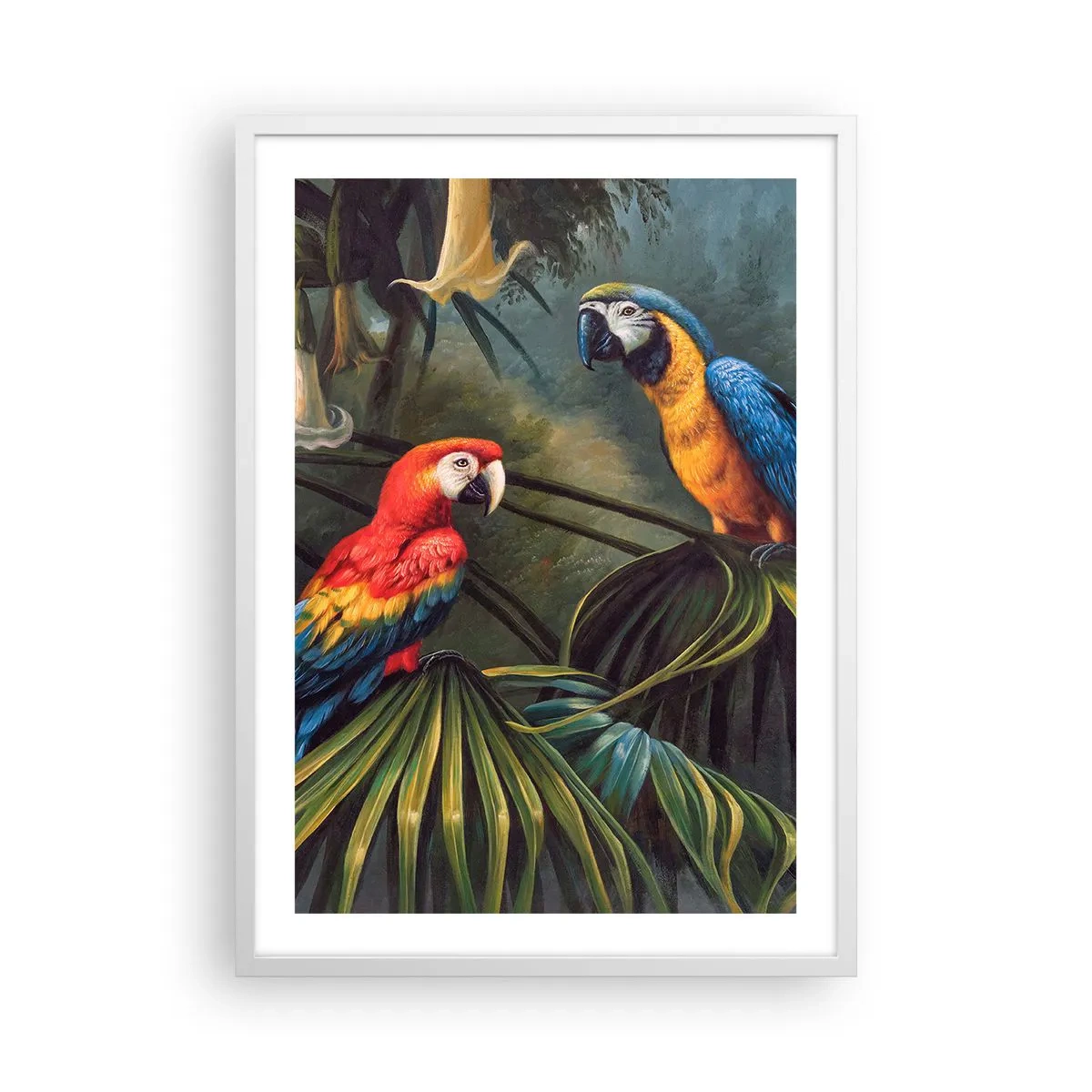 Poster in white frmae - Romanticism in Tropics - 50x70 cm