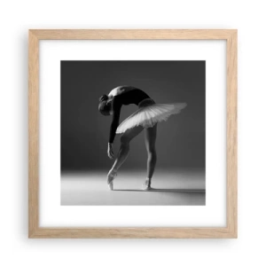 Poster in light oak frame - Belle Ballet Dancer - 30x30 cm