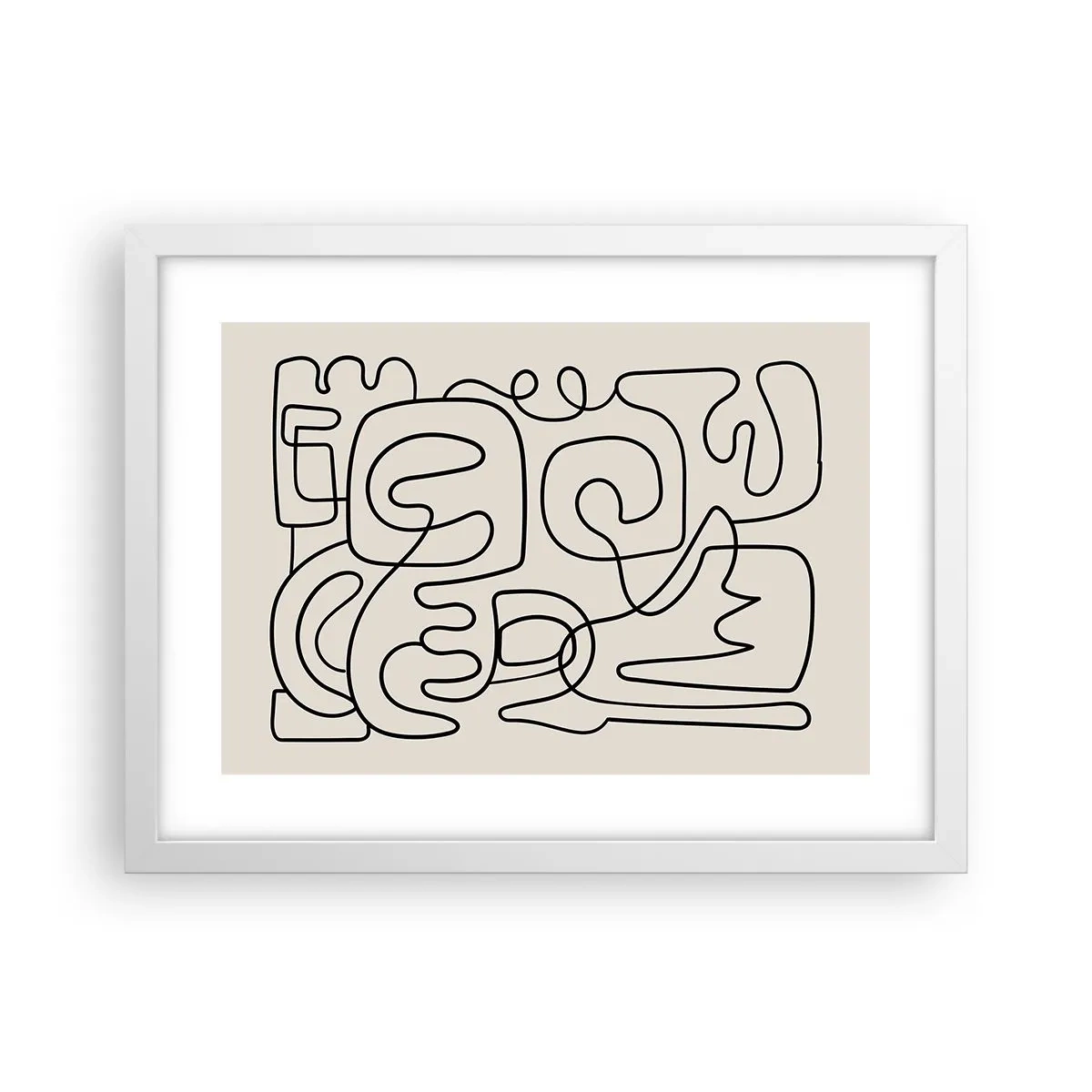 Poster in white frmae - Tracing - 40x30 cm